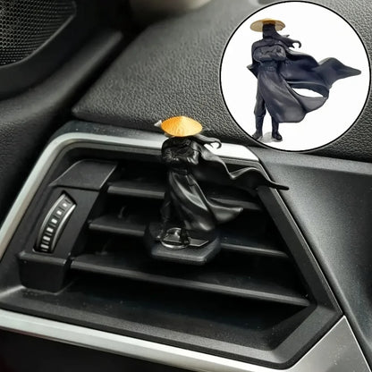 3PCS Mini Samurai Statue Set - Perfect for Car Dashboard Desk Decor