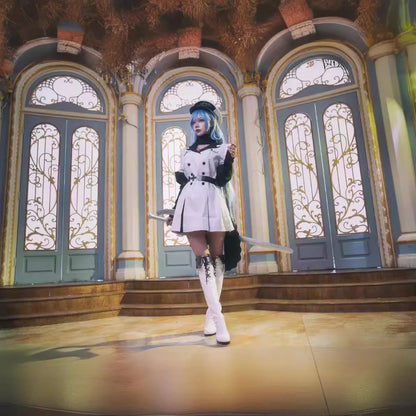 Anime Akame Ga KILL Esdeath Cosplay Costume with Hat Socks Wig Outfits for Women Full Set Esdeath Empire General Outfits Party2D