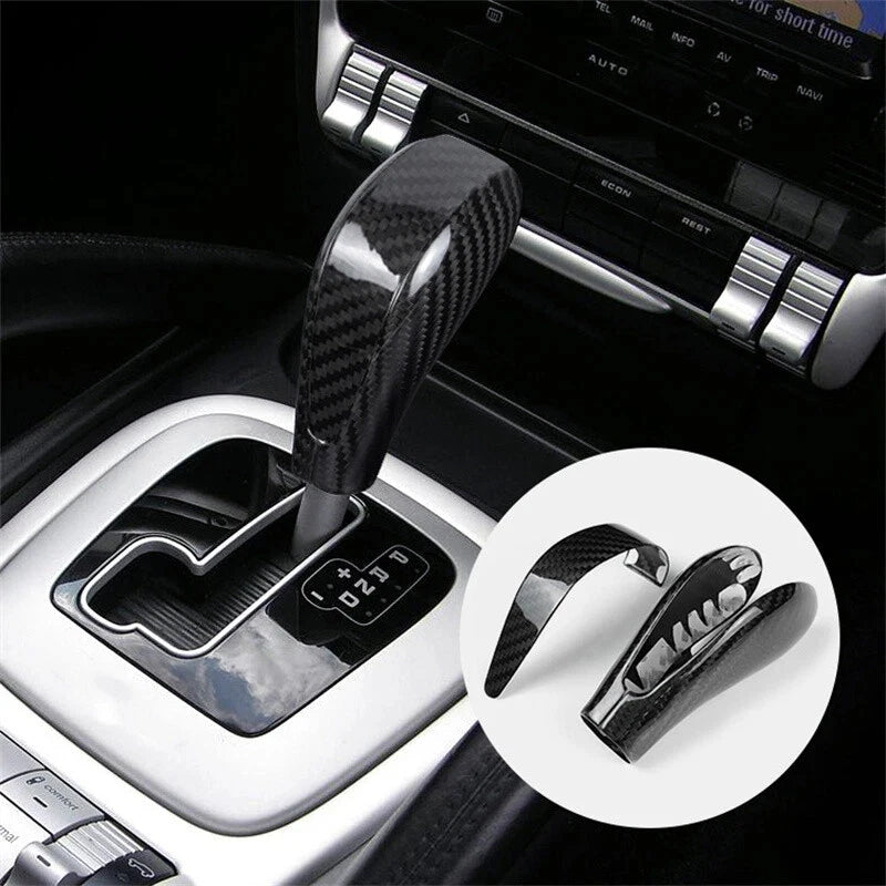 For Porsche Cayenne 2004-2009 Real Carbon Fiber Car Gear Shift Knob Cover Decoration Car Interior Accessories