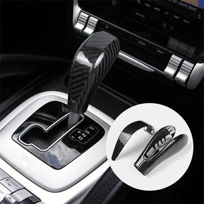 For Porsche Cayenne 2004-2009 Real Carbon Fiber Car Gear Shift Knob Cover Decoration Car Interior Accessories