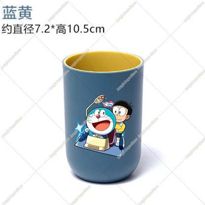 new Doraemons Home Water Cups Cartoon Anime Mouthwash Cup Fashion Large Capacity Toothbrush Cups Breakfast Cup school office Mug