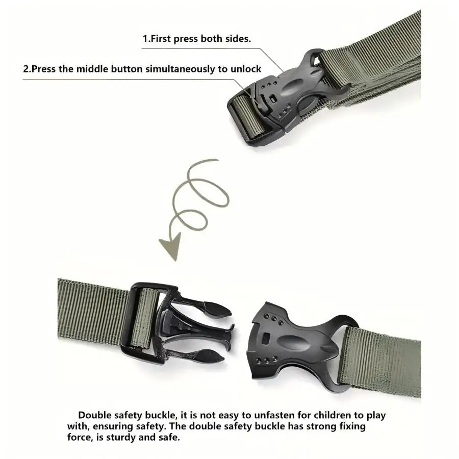 Heavy-Duty Outdoor Camping Luggage Straps - Adjustable Double Safety Buckle Luggage Packing Belt Bundling Rope of Cargoes