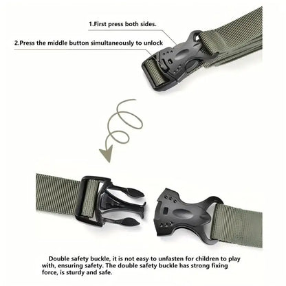 Heavy-Duty Outdoor Camping Luggage Straps - Adjustable Double Safety Buckle Luggage Packing Belt Bundling Rope of Cargoes