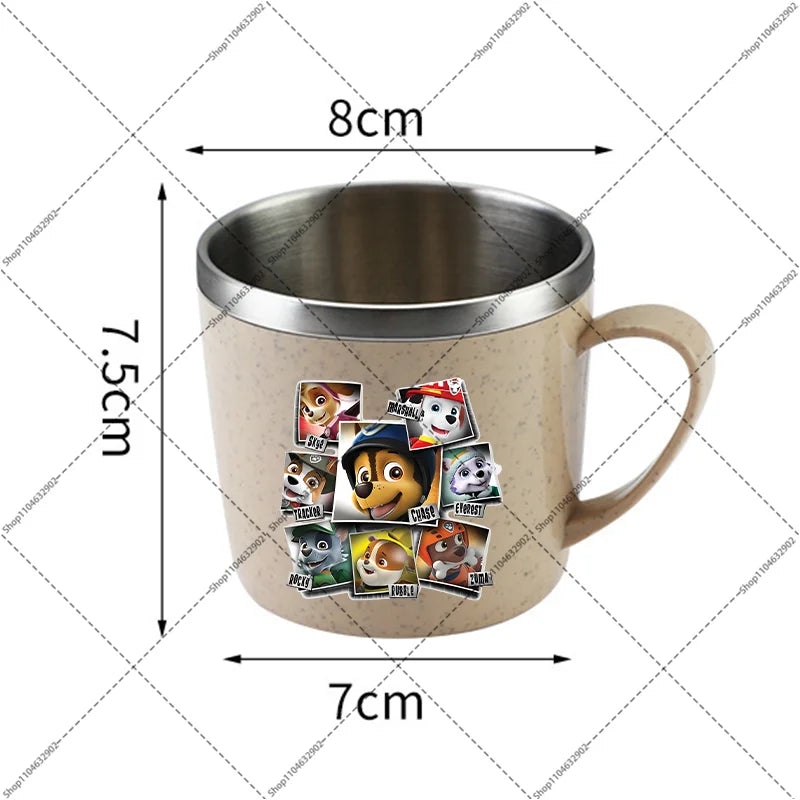 Paw Patrol Portable Stainless Steel Coffee Mug Chase Skye Cartoon Anime Pattern Printed Water Cup Household Couples Milk Cups