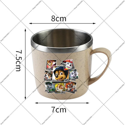 Paw Patrol Portable Stainless Steel Coffee Mug Chase Skye Cartoon Anime Pattern Printed Water Cup Household Couples Milk Cups