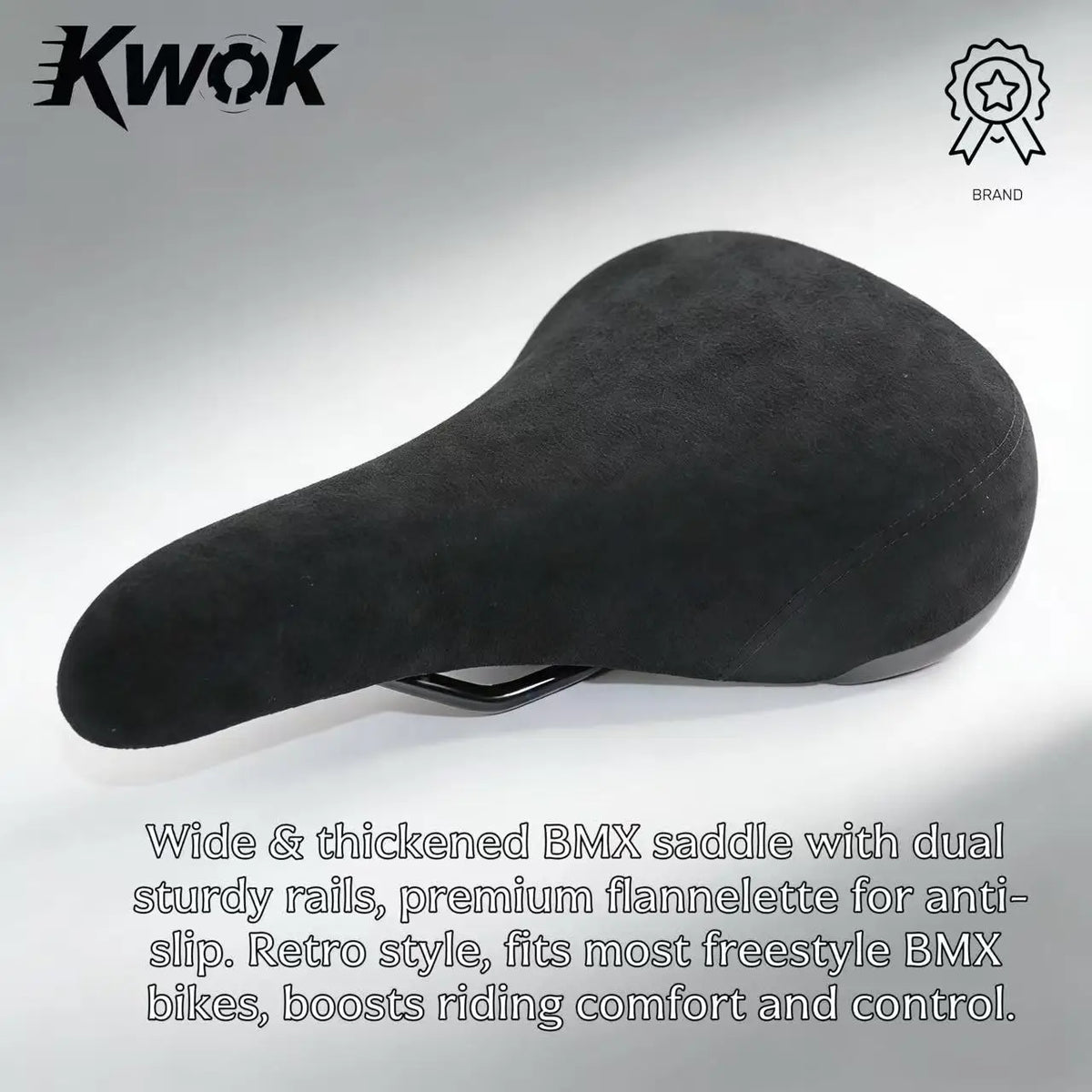 BMX Saddles Dirt Jump Bike Seat Freestyle Racing Cruiser BMX Bike Saddle Fiber Cloth Ultralight Soft Comfortable Bicycle Saddle