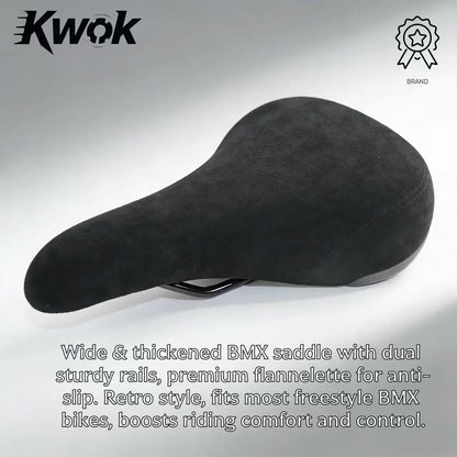 BMX Saddles Dirt Jump Bike Seat Freestyle Racing Cruiser BMX Bike Saddle Fiber Cloth Ultralight Soft Comfortable Bicycle Saddle