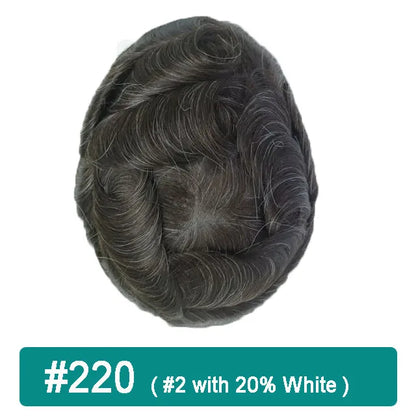 iLace Silk Base Men Toupee Swiss Lace Front 100% Human Hair Natural Hairline Male Capillary Prosthesis Wig Men Hair System