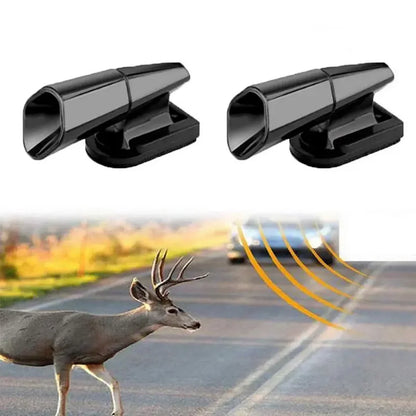 Ultrasonic Car Deer Whistle Animal Repeller Front Grille Mount Auto Safety Alert Repellent Safe for Automobiles
