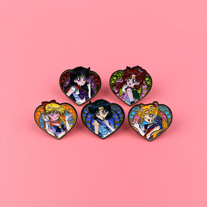 Manga Enamel Pin Anime Characters Badges on Backpack Brooches for Women Men Lapel Pins Cosplay Accessories  Gifts