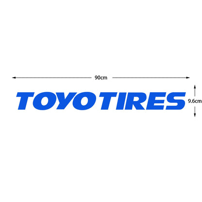 Car Sticker Toyo Tires Logo Windscreen Rear Windshield Hollow Letters Reflective Decals Bumper Door Helmet Modified Accessories
