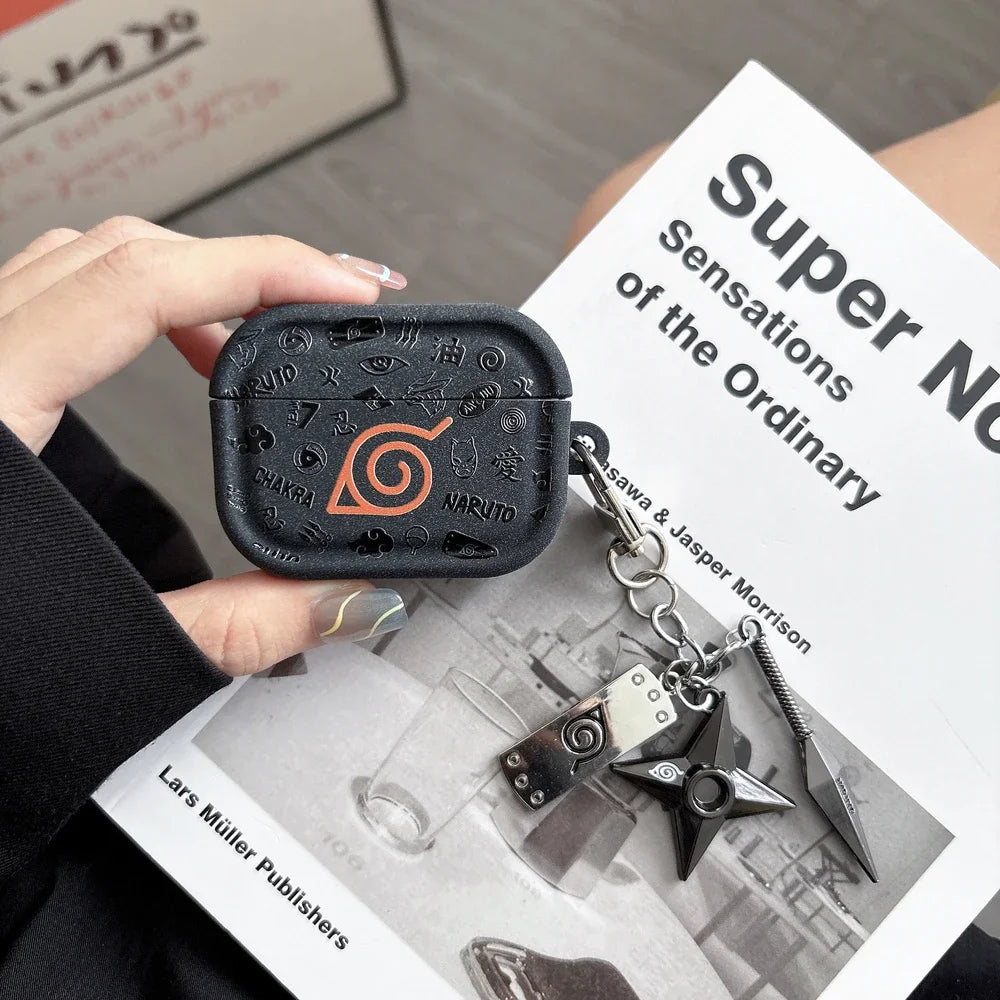 Japan Anime N-NARUTOS  Itachi Obito Pain Earphone Case For Airpods 5 4 2 3 Pro 3 2  Wireless Bluetooth Headset Protective Cover