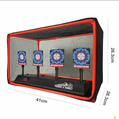 Targets For Nerf Guns Auto Reset Electric Shooting Target Accessories Kids Sound Light Shooting Game Toys High Precision Scoring