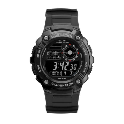 Original shock Watch unisex sports electronic watch full function LED display alloy world time oak series
