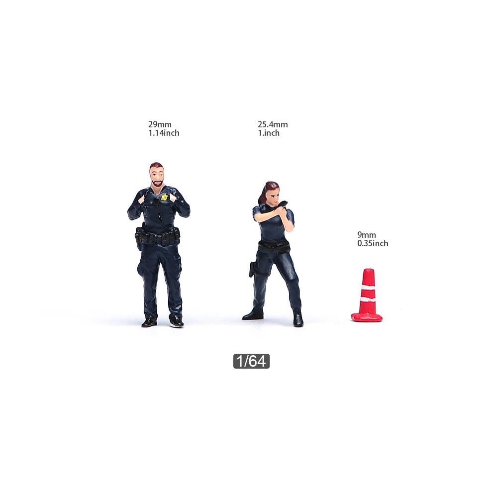 Painted Miniatures 1/64 Paul Walker Gal Gadot Vin Diesel Mini Scene Props Doll Figures Model Cars Vehicles Cars Toys Gift