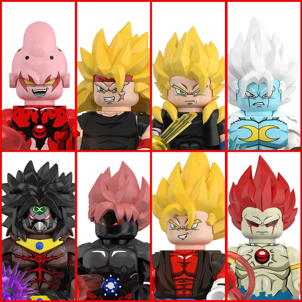 Dragon Ball Building Blocks Wukong Vegeta Felisaz Buu Collection Action Dolls Children Assemble Building Blocks Toys and Gifts