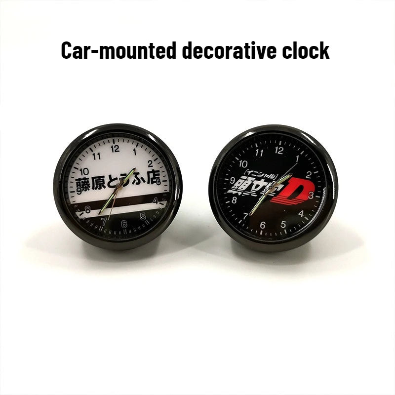 Initial D Fujiwara Tofu Shop Car Clock Aromatherapy Diffuser Anime JDM Car Interior Accessories Dashboard Air Vent Decoration