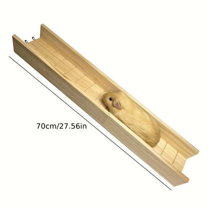 1 Piece of Accessory, Color and Style Shipped Randomly, Hamster Platform, Wooden Hamster Stairs, Golden Hamster Slide, Hamster Pet Toys, Landscaping Supplies