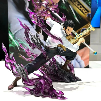 30cm/11.81inch One Piece Dracule Mihawk Figure One Piece Anime Figures Pvc Statue Desktop Ornament Collectible Model Toys Gifts