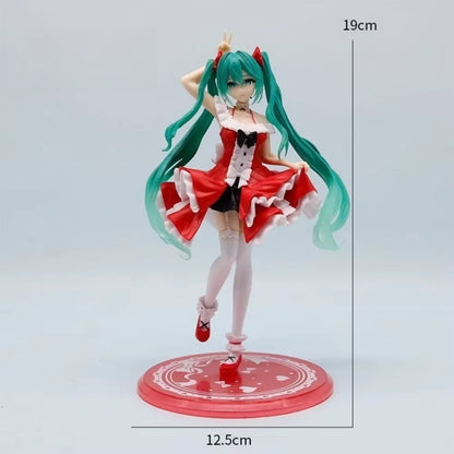 Hot Kawaii Girl Hatsune Miku Anime Figure Fashion Subclture Miku Action Figure Birthday Gift PVC Collection Model Doll Toys