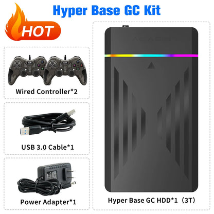 Retro Gaming HDD Retrobat＆Playnite＆Launchbox OS for PS4/PS3/PS2/PS1/SWITCH/N64/DC/WIIU 39 Emulators for Windows with 17000+Games