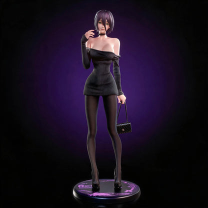 25cm 9.8 inch Anime Chainsaw Man Reze Action Figures Pvc Statue Desktop Ornamen Collection Statue Model Decoration Toys Gifts