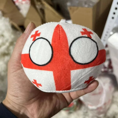 Country Ball Plush Toys 70 Styles 10cm Polandball Pendant Country Balls Countryball Stuffed Doll Xmas Birthday Gifts for Kids