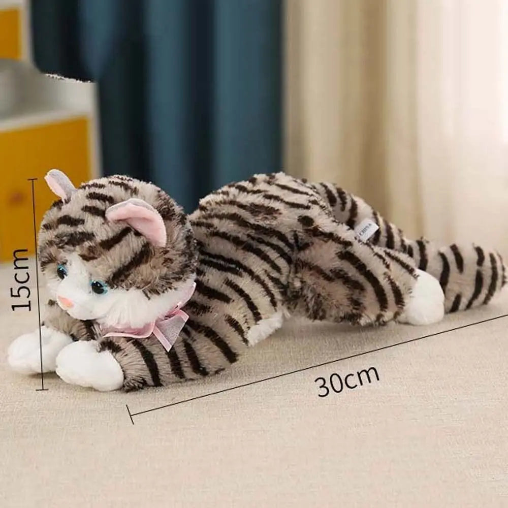 30/40cm Meowing Cat Plush Toy Kitten Cuddle Pillow Stuffed Soft Animals Plush Doll Baby Soothing Toy Kids Girls Birthday Gift