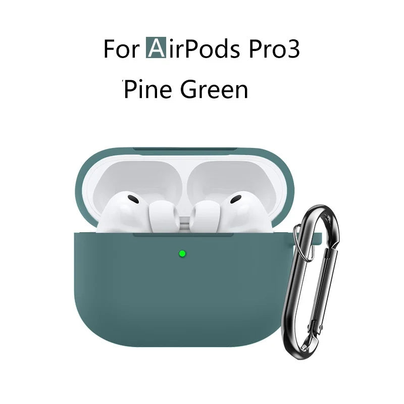 for AirPods Pro 3 Case with Cleaning Kit Soft Silicone Protective Cover for Apple AirPods Pro 3rd Generation Cases with Keychain