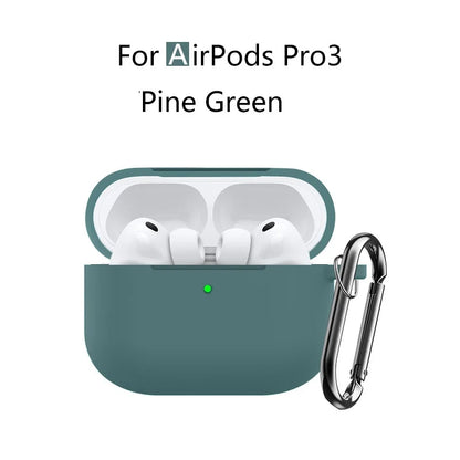 for AirPods Pro 3 Case with Cleaning Kit Soft Silicone Protective Cover for Apple AirPods Pro 3rd Generation Cases with Keychain