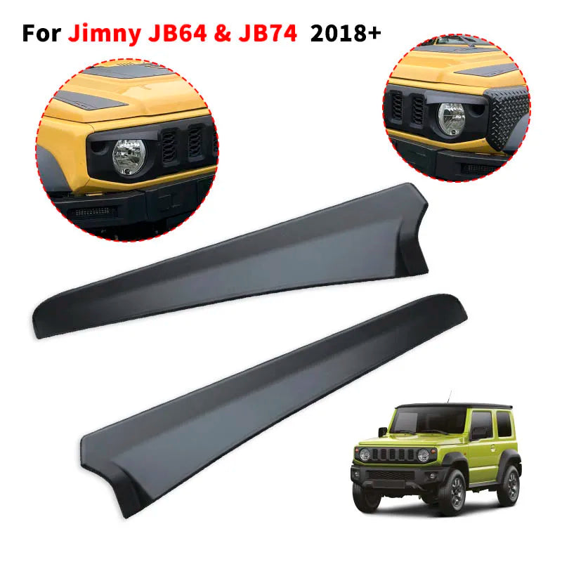 Jimny Angry Bad Face Headlight Eyebrows Eye Lid Sticker for SUZUKI Jimny JB64 JB74 JC74 2019+ for OEM Grille Eyebrows Eyelids