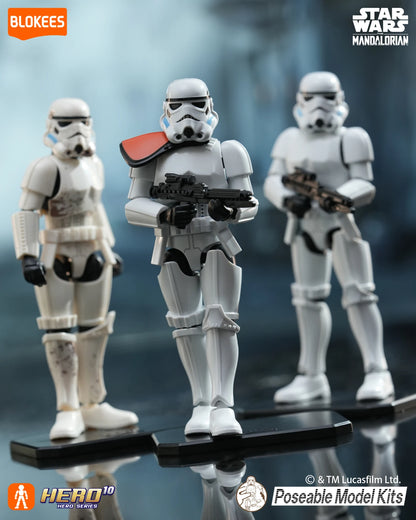 Blokees Galaxy Version 03 Trooper Collection Star Wars The Mandalorian Blind Box Poseable Model Kit Collectible Action Figure