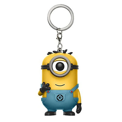 Funko Pocket Pop Keychain Miniones Carl Agnes Pajama BOB Vinyl Action Figure Brinquedos Collection Model Toys for Kids