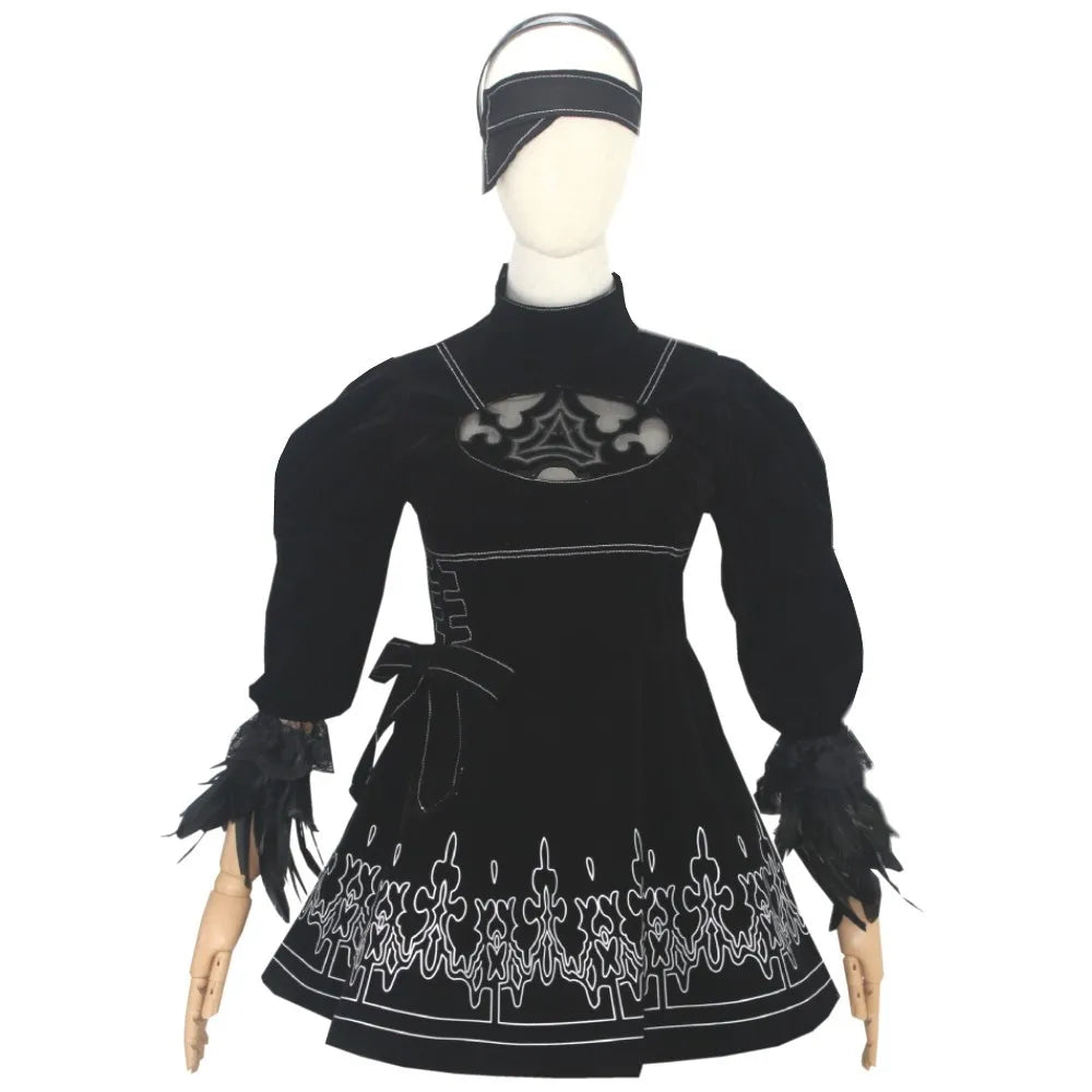 Anime Nier Automata Cosplay Costume Yorha 2B sexy Outfit Games Suit Women Role Play Costumes Girls Halloween Party Fancy Dress