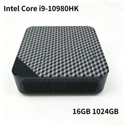 Core i9 10980HK Mini Desktop 16GB DDR4 512GB M.2 NVMe SSD Triple 4K Display WiFi6 BT5.2 Silent Cooling Home Office Pro PC
