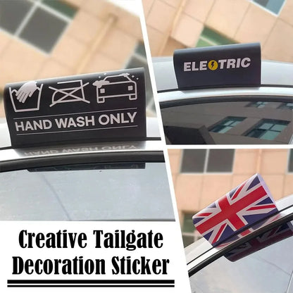 Creative LET'S GO Car Wash Tag Sticker Waterproof Sunproof PVC Windshield Decal Funny Label Design Universal Auto Window Tailgat