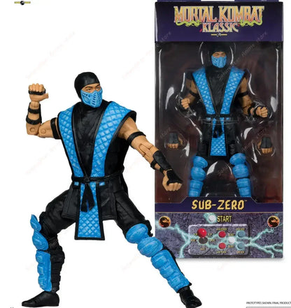 【In Stock】Mortal Kombat Spawn Sub Zero Scorpion Kitana Liu Kang 7 Inch 17cm Articulated Action Figure Collectible Game Model Toy