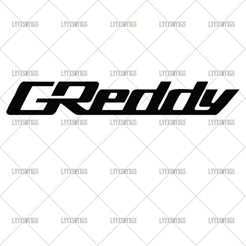 Self-Adhesive Custom Creative GREDDY Car Stickers Waterproof Sunscreen Vinyl Decal  PVC wholesale Car Accessories