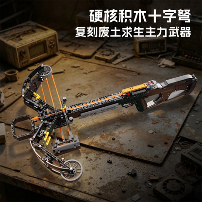 66187 Mechanical Crossbow Tech Model Boys Educational DIY Assembly Building Blocks Toy Gift