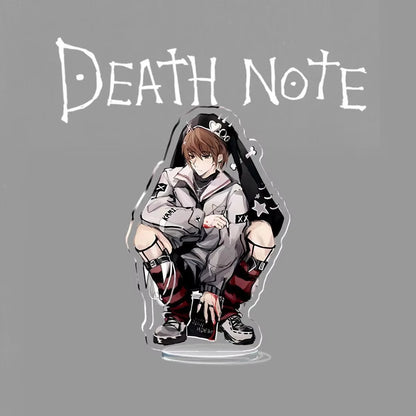 Stylish Death Note Desktop Ornaments Stand Card Acrylic Exquisite Cartoons Yagami Light Student Decorate Collect Figure Gifts