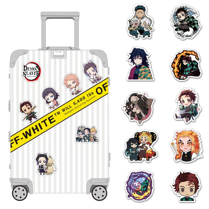 50/100PCS Demon Slayer Anime Stickers Waterproof Graffiti Decals for Luggage Skateboard Laptop Water Bottle DIY Decor