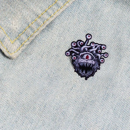 Beholder Monster Brooch RPG Games Badge