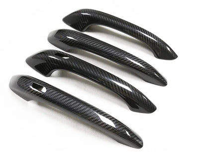Carbon Fiber Door Handle Dry Carbon Door Handle Housing Shell Protective Cover for Porsche Macan Cayenne 2010-2023