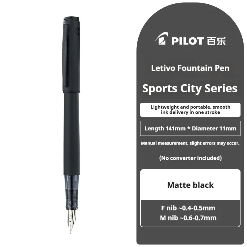 Japan PILOT Fountain Pen M/F Alloy Nib Ergonomic Grip F/M Nib Calligraphy Pens Luxury Daily Writing Drawing Signature Stationery