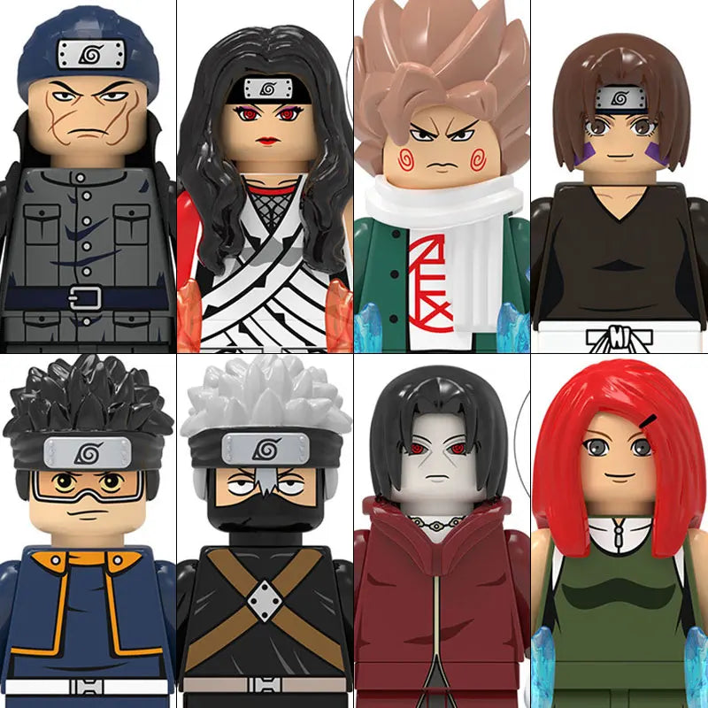 WM6152 Naruto Building Blocks Ootutuki Momoshiki Mitsuki Gaara Namikaze Minato Tobirama Action Figure Accessories For Kids