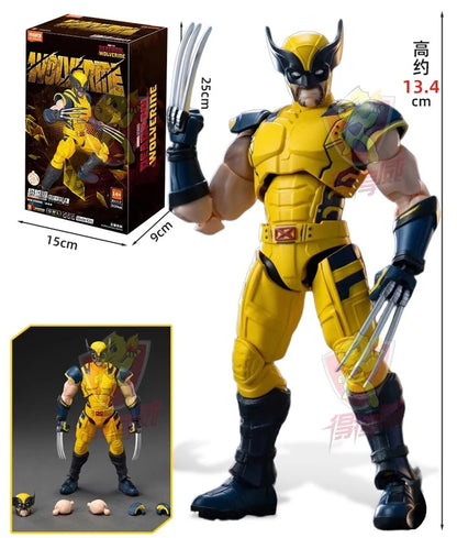 Original BLOKEES Deadpool & Wolverine X-Men Wolverine Wilson Boxed Collections Joint Mobility Action Figures Assembly Toys Gifts