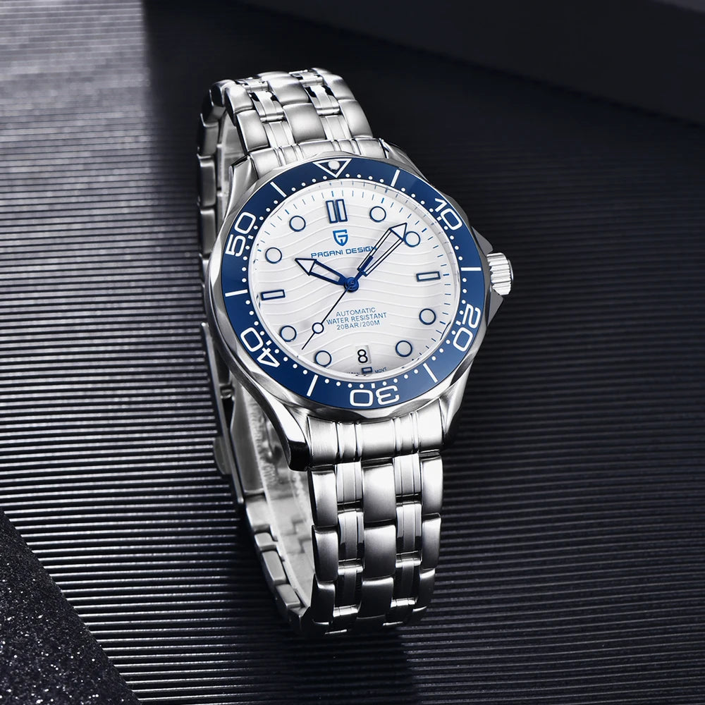 PAGANI DESIGN 2025 New Diving Men's Watches Luxury NH35 Automatic Watch For Man Mechanical Wristwatches AR Sapphire Waterproof