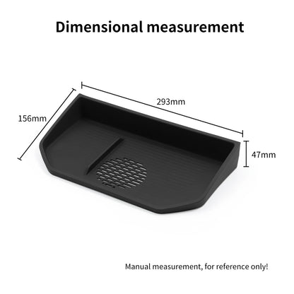 for 2024-2025 Toyota Land Cruiser Prado J250 LC250  Central Screen Rear Storage Box Car Dashboard Storage Tray Accessories Black