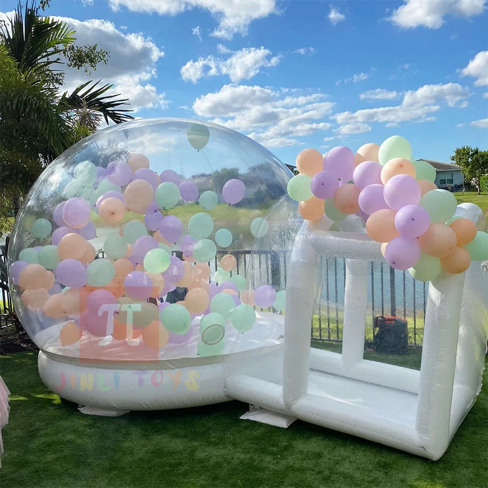 Bubble House With Trampoline Nd Blower PVC Material Outdoor Inflatable Castle Bouncer For Kids Chlidren Toys Hot
