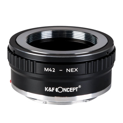 K&F CONCEPT Camera Lens Adapter for M42 Mount Lens to Sony E NEX Canon EF EOS R EOS M Nikon F Z Fujifilm FX M4/3 Leica SR Camera